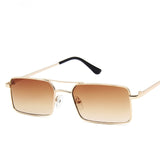 Fashion Tiny Narrow Rectangle Sunglasses Women Thin Small Sun Glasses Brand Designer Vintage Glasses