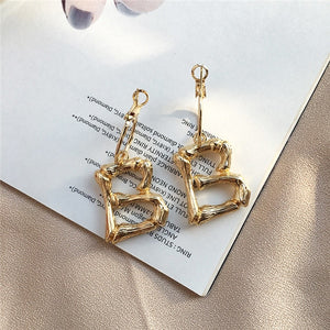 A~Z gold hoop earrings for girls