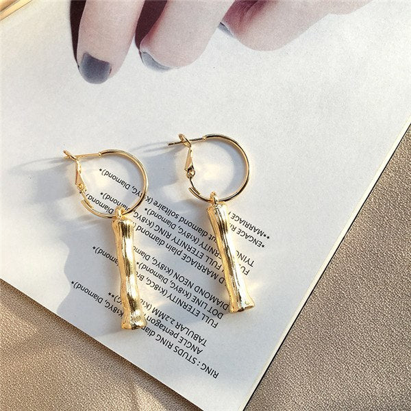 A~Z gold hoop earrings for girls