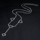 Silver Rhinestone Crystal Body Chain