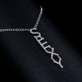 Silver Rhinestone Crystal Body Chain