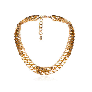 Punk Hip Hop Curb Cuban Thick Short Choker Necklace Men Simple Minimalist Chunky Collar Necklace