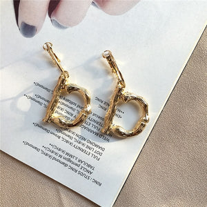 A~Z gold hoop earrings for girls