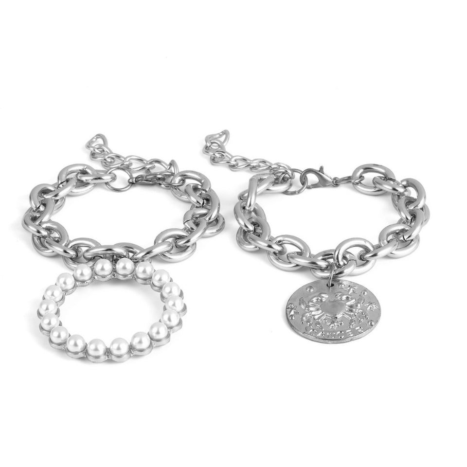 Exaggerated Charm Pearl Crab Pendant Bracelet Fashion Summer Jewelry for Women Ladies Cuff Bracelets Bangles Female Gifts