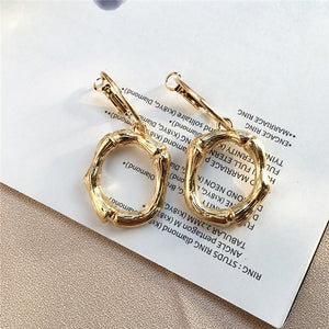 A~Z gold hoop earrings for girls
