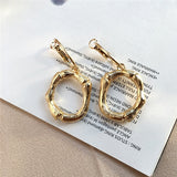 A~Z gold hoop earrings for girls