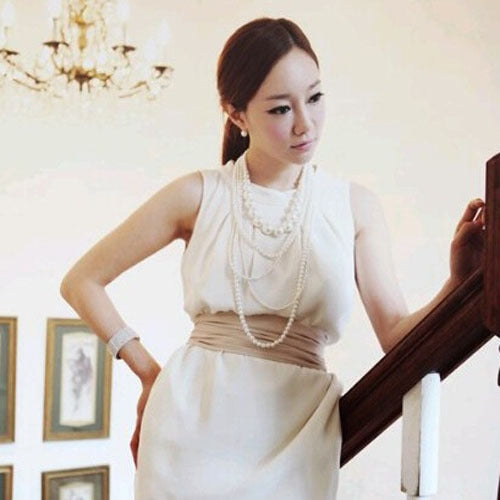 Women's Long Layered Chains / Pearl Strand / Long Necklace Multilayer, Normal Length White Fashionable Necklaces Jewelry