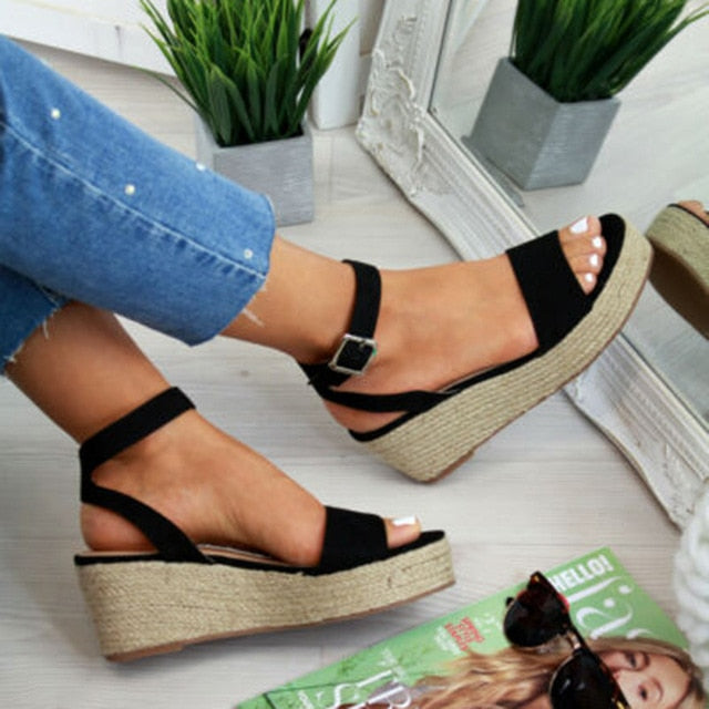 Sandals Women Wedges Shoes Pumps High Heels Sandals Summer Flip Flop Chaussures Femme Platform Sandals Sandalia Feminina