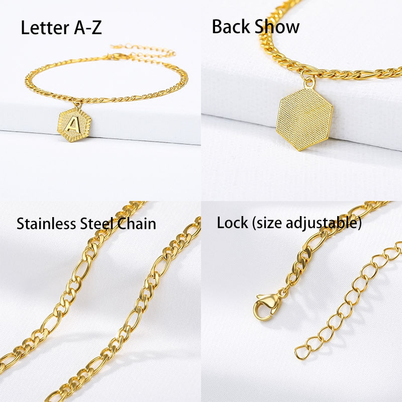 Anklet For Women A-Z Initial Letter