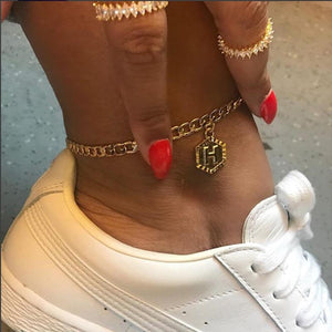 Anklet For Women A-Z Initial Letter