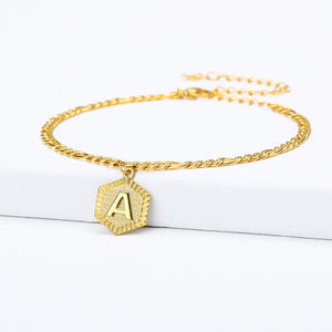 Anklet For Women A-Z Initial Letter