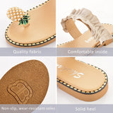 Women Slipper Pearl Flat Toe Bohemian Casual Shoes Beach Sandals Ladies Shoes Platform Sandalias De Mujer Verano