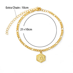 Anklet For Women A-Z Initial Letter